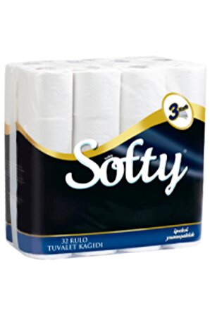 Softy 3 katlı Tuvalet Kağıdı 32 Rulo