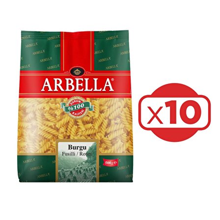 Arbella Burgu Makarna 500 gr x 10 Adet