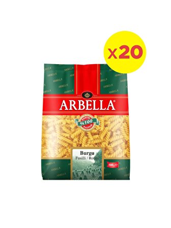 Arbella Burgu Makarna 500 gr x 20 Adet