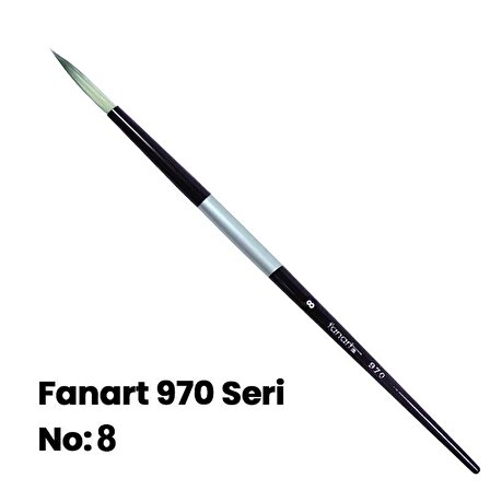 Fanart 970 Seri Yuvarlak Uçlu Fırça No 8