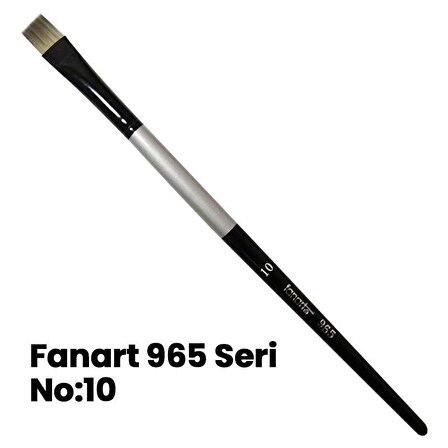 Fanart 965 Seri Düz Kesik Uçlu Fırça No 10