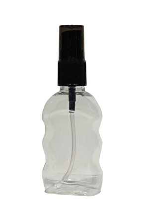 100 Adet 50 Ml Sprey Başlıklı Dezenfektan-kolonya-parfüm Boş Şişesi Sert Plastik