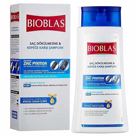 Bioblas Zinc Pyrithione Dökülen Saçlar İçin Kepek Önleyici Şampuan 360 ml