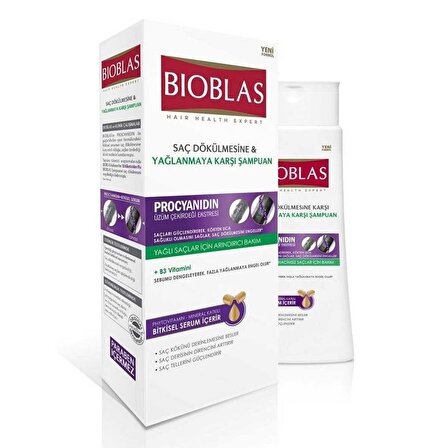 Bioblas Prociyanidin Yağlı Saçlar İçin Arındırıcı Şampuan 360 ml