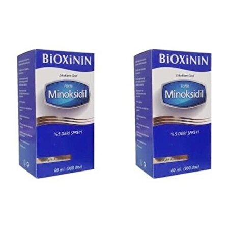 Bioxinin Forte  %5 Deri Spreyi 2 Adet YENİ AMBALAJ 
