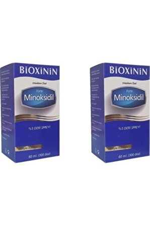 Bioxinin Forte Minoksidil %5 Deri Spreyi 60 ml 2'li Ürün