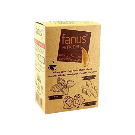Fanus Zencefil - Nane - Limon Dökme Bitki Çayı 150 gr 