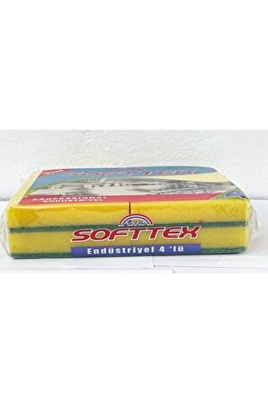 Softtex 4'lü Bulaşık Süngeri