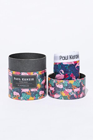 Paul Kenzie Unique Effect Desenli Kadın Slip Külot - Flamingo