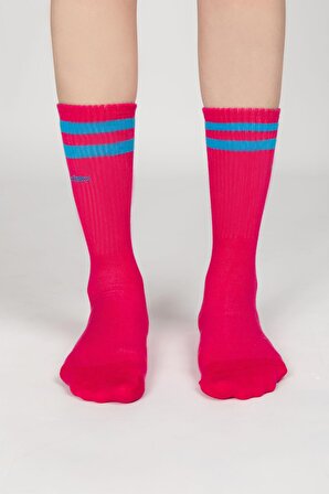 Motley Socks Unisex Nakışlı Uzun Tenis Çorap - Rainbow 5