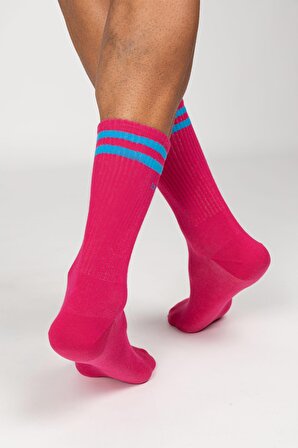 Motley Socks Unisex Nakışlı Uzun Tenis Çorap - Rainbow 5