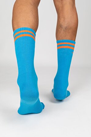 Motley Socks Unisex Nakışlı Uzun Tenis Çorap - Rainbow 6