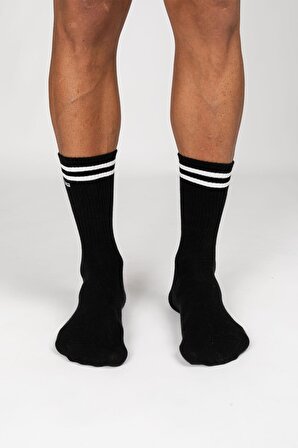 Motley Socks Unisex Nakışlı Uzun Tenis Çorap - Shadow