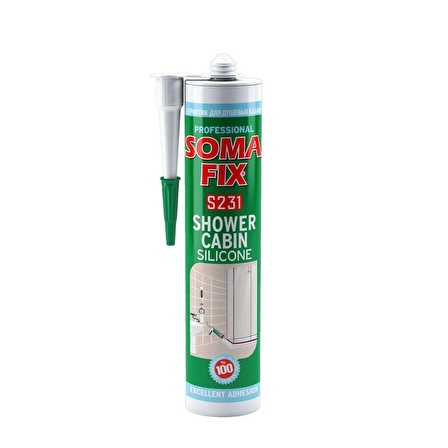 Somafix S231 Duşakabin Silikonu Beyaz 280 ml