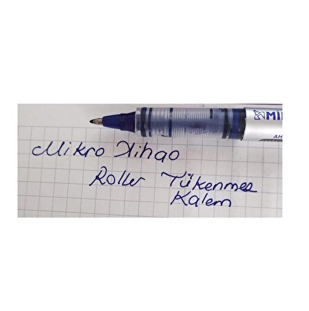 Roller Tip Tükenmez Kalem 2 Adet - Mavi Renk