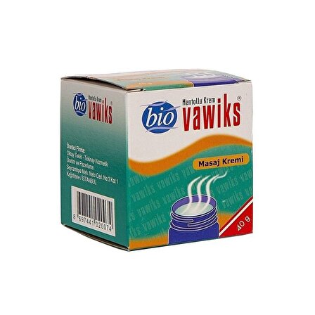 Bio Vawiks Buharlaşan Merhem 40gr