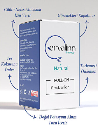 Doğal Roll-On Erkekler İçin 50 ml