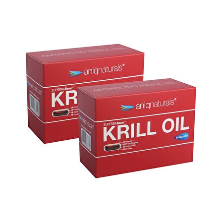 Aniqnaturals Superba boost Krill Oil Yağı 60 Licaps 2 KUTU