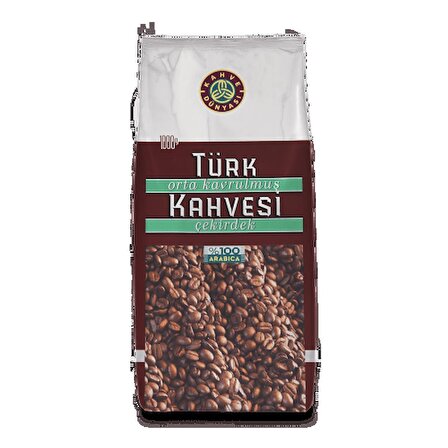 Orta Kavrulmuş Türk Kahvesi Çekirdek 1 Kg.