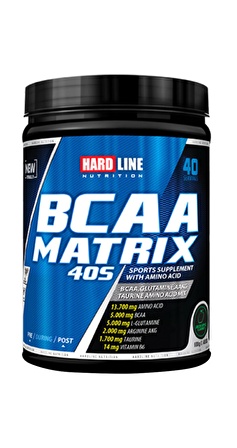 Hardline BCAA Matrix 40S 600 Gr Yeşil Elma Bcaa Powder 40 Servis