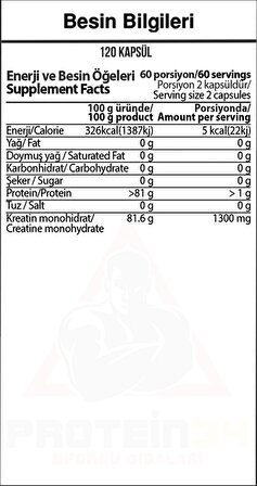 Hardline Nutrition Mikronize Kreatin 120 gr
