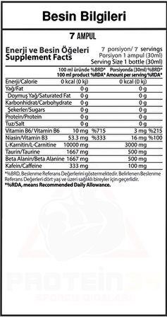 Hardline Nutrition Matrix Limon Aromalı Ampul 210 ml