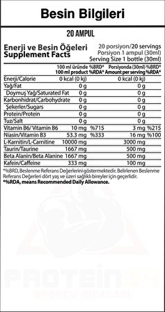 Hardline Nutrition Matrix Şeftali Aromalı 20 Ampul 30 ml