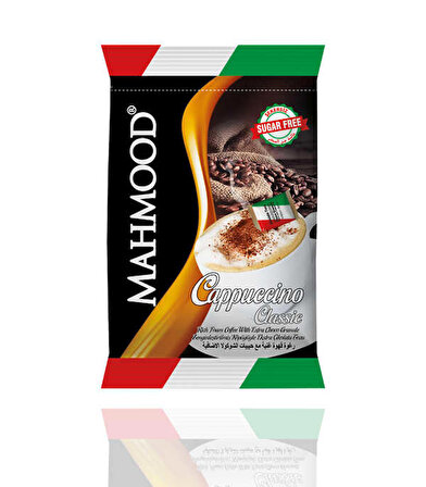 Mahmood Coffee Klasik Choco Granüllü Şekersiz Cappuccino 20 Adet X 13,7 Gr