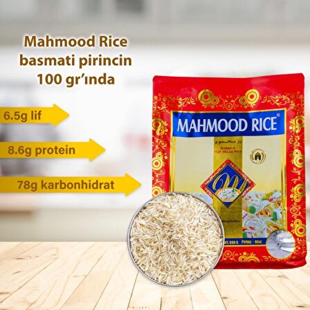 Mahmood Rıce 1121 Basmati Pirinç 900 gr