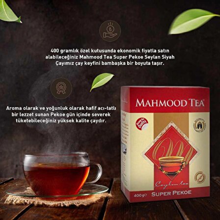 Mahmood Tea Ithal %100 Saf Seylan Pekoe Dökme Çayı 400 gr