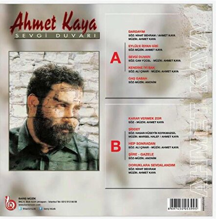 Ahmet Kaya - Sevgi Duvarı (Plak)  