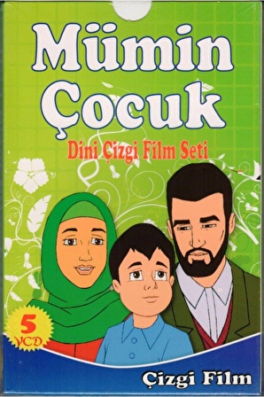 Mümin Çocuk Dini Çizgi Film Seti, 5 Vcd, Çağrı Kasetçilik