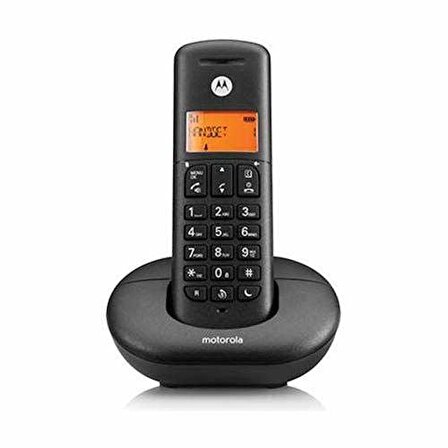 Motorola  E201 Dect Handsfree Telsiz Telefon SİYAH