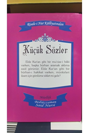 Küçük Sözler, Bediüzzaman Said Nursi