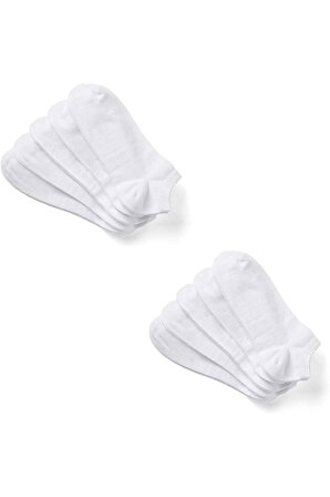 Beyaz Pamuklu Bilek Boy Çorap 10 Lu Bt-0272