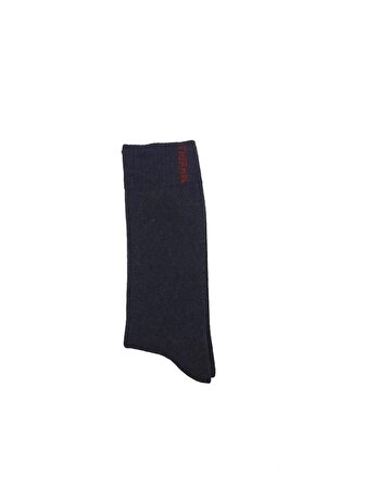 Erkek Renkli Termal Kışlık Desensiz Tek Çift 40-44 Numara Uzun Çorap Bt-0718