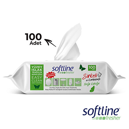 Softline Fresh Yüzey Temizlik Havlusu 100 Adet