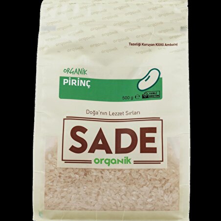 Sade Organik Pirinç 500 gr