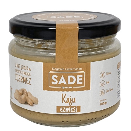 Sade Gurme %100 Kaju Ezmesi 250gr