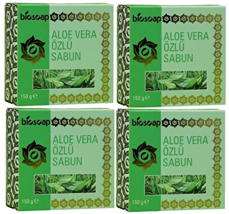 Biotama Doğal Aloevera Özlü Sabun 150 g X 4 Adet