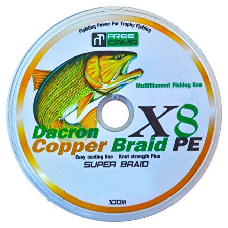 Freecamp Copper 8 Braid 100m 0.28mm Olta Misinası