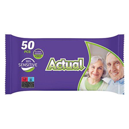 Actual Vücut Temizleme Havlusu 50 Yaprak