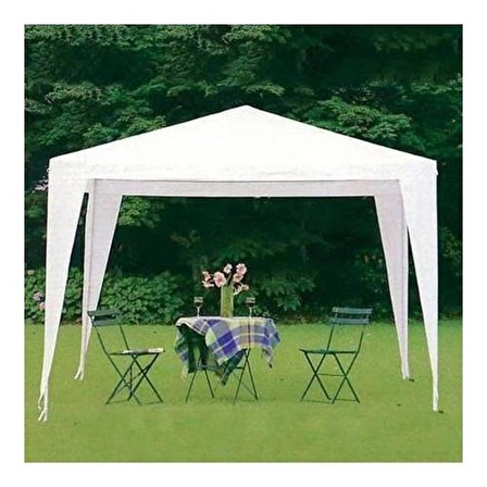 Gazebo Çardak Bahçe Kamelyası Gölgelik 3 x 3 x 2.4 Metre Tente