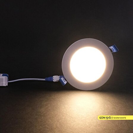 Ack 6W 3000K Günışığı Sıva Altı Yuvarlak LED Panel Armatürü AP01-00600
