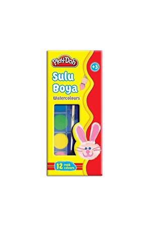 Play-Doh Büyük Boy Sulu Boya 12 Renk