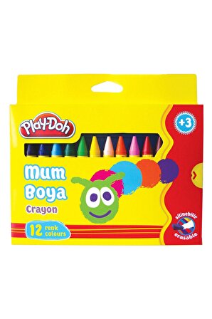 Play Doh 12 Renk Crayon Karton Kutu 11 mm Play-cr0