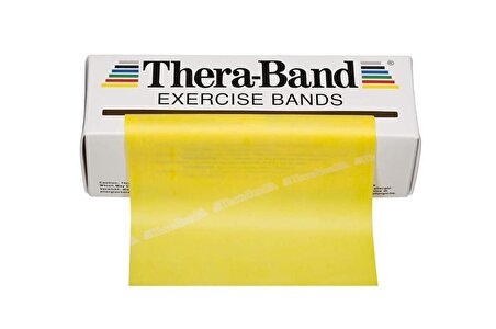 Thera-Band Sarı Yumuşak Egzersiz Pilates Bandı Lastiği 1.5 m Kesme 