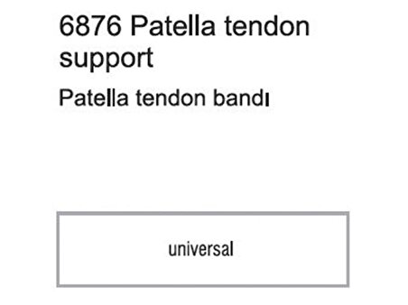 Orthocare Patella Tendom Bandı 6876