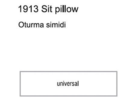 Orthocare 1913-000 Sit Pillow (Oturma Simidi)