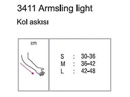 Orthocare 3411/S Armsling light (kol askısı) 